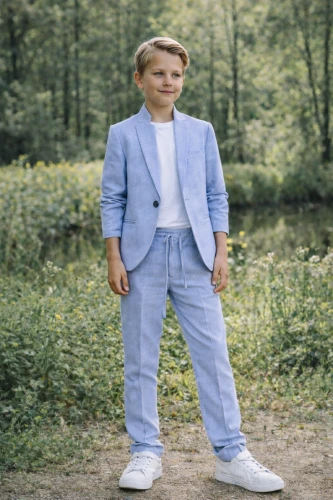 Garnitur chłopięcy 3-częściowy błękitny