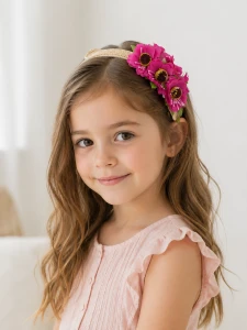 Opaska z kwiatkami dla dziewczynki MAYORAL 10921 fiolet