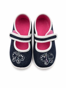 Kapcie dziewczęce VIGGAMI Sara granatowe