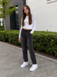 Spodnie dziewczęce BOBOLI 490014 czarny