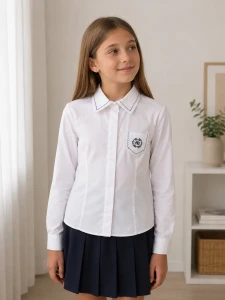 Koszula dziewczęca SLY 25749 biała