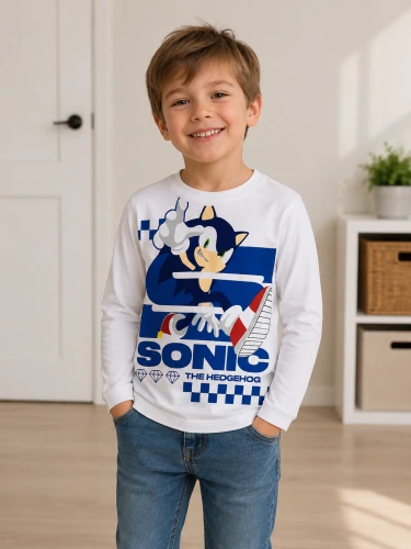 Koszulka chłopięca SONIC ORIGINAL MARINES DFAV2640B biała