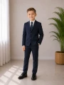 Elegancki 2-częściowy garnitur chłopięcy granatowy