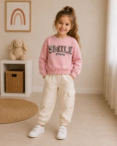 Bluza dziewczęca ORIGINAL MARINES DEA3549F różowa