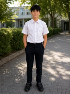 Koszula chłopięca LORA w kolorze białym