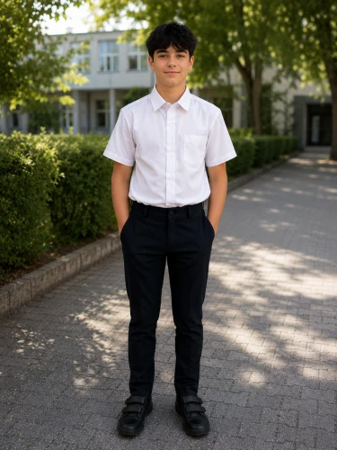 Koszula chłopięca LORA w kolorze białym
