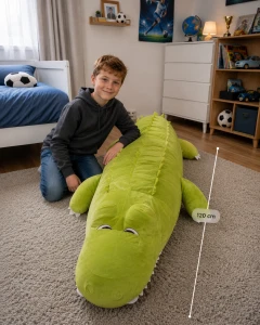 Krokodyl pluszowy 120cm zielony