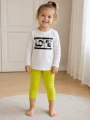 Leginisy dziewczęce BOBOLI 498012 zielone