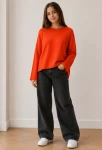 Sweter dziewczęcy iDO 4.3903/00 pomarańczony