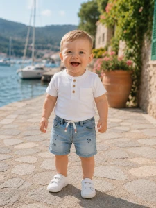 Bermudy chłopięce MAYORAL 1248 jasny jeans