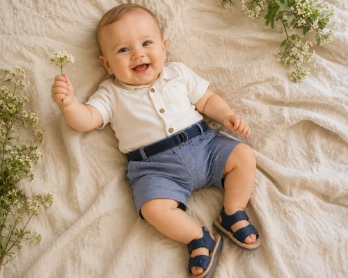 Spodenki chłpięce MAYORAL (1249) granatowe w kratkę