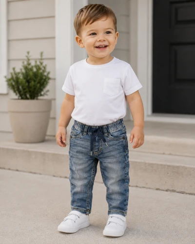 Spodnie chłopięce iDO 4.4256/00 ciemny jeans