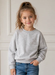 Bluza dziewczęca ORIGINAL MARINES DGA3573F szarość