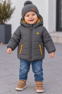 Kurtka chłopięca BIRBA 999.97011 szary/żółty