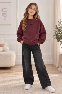 Bluza dziewczęca Ido 4.H850 burgundowa