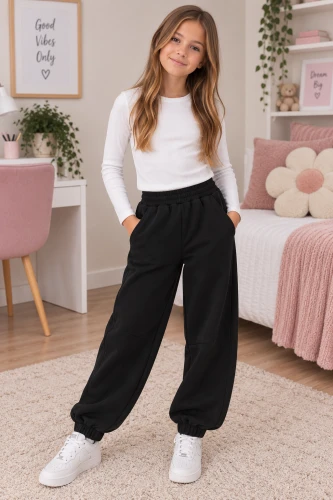 Spodnie dresowe dziecięce Ido 4.H734 czarne