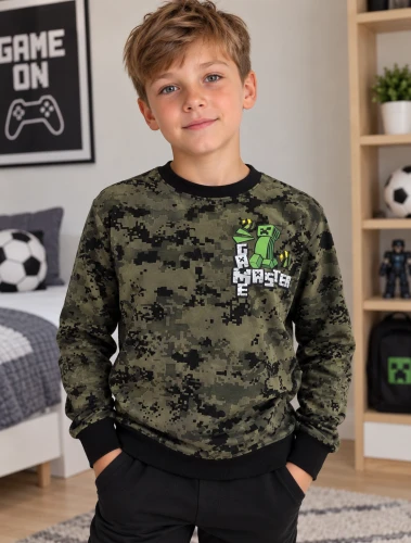 Bluza chłopięca MINECRAFT zielona