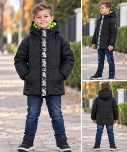 Kurtka chłopięca TRYBEYOND 999.97466 czarna