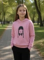 Bluza dziewczęca Wednesday Addams pudrowy róż
