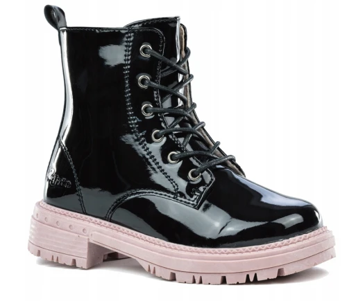 Buty dziewczęce WOJTYŁKO 5Z24111C czarne