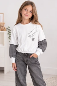 Bluza dziewczęca iDO 4.4494/00 biała