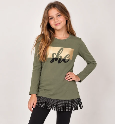 Bluzka dziewczęca iDO 4.K937/00 khaki