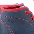 Buty chłopięce EMEL E2438-11 granatowo-czerwone