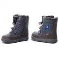 Buty chłopięce PRIMIGI 2373011 zimowe grafitowe z niebieskimi elementami