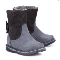 Buty dziewczęce EMEL E2443B-1 zimowe grafitowe