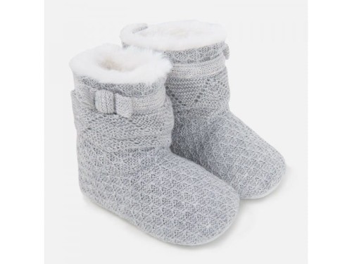 Buciki niemowlęce MAYORAL 9362 dzianinowe ocieplane w kolorze szarym