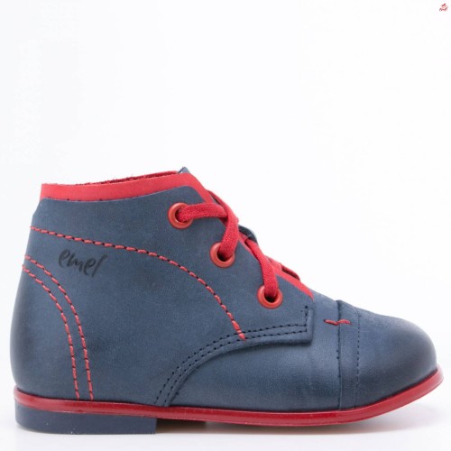 Buty chłopięce EMEL E2438-11 granatowo-czerwone