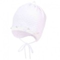 Czapka dziewczęca JAMIKS PALOMA biała