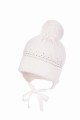 Czapka dziewczęca JAMIKS LEVKONIA biała
